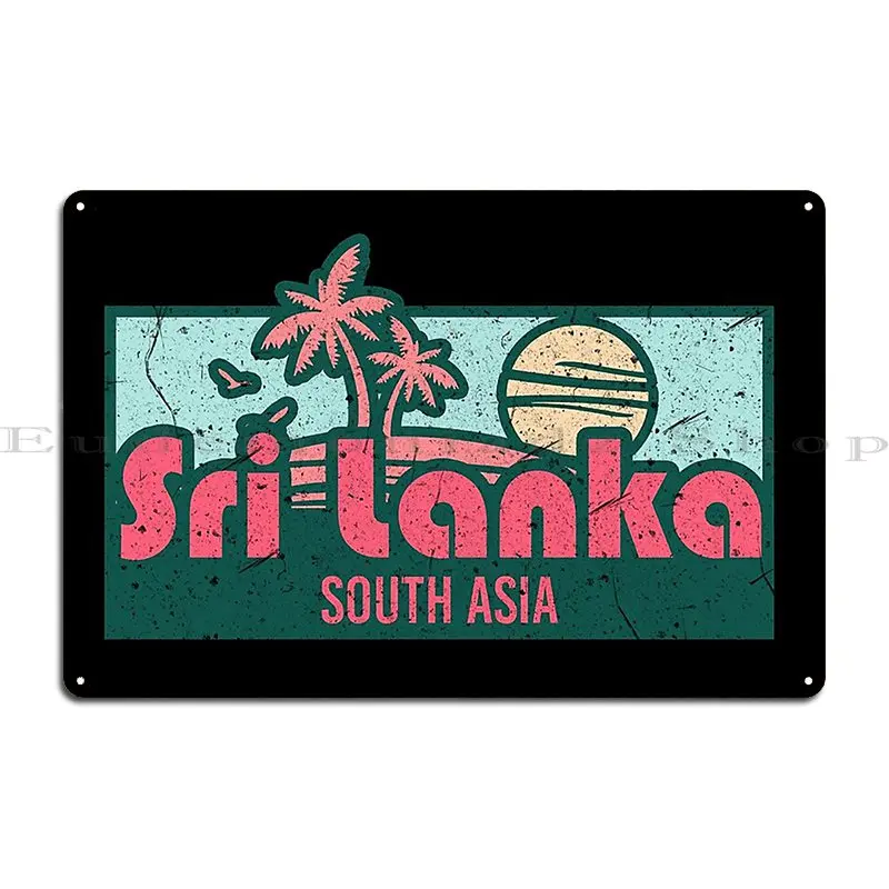 Sri Lanka Exotic Honeymoon Trip Gifts Metal Sign Kitchen Home Mural Create Garage Tin Sign Poster