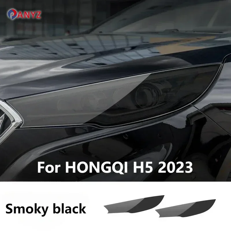 For HONGQI H5 HS5 H9 2019-2023Car Accessories Exterior Headlight Anti-scratch TPU Protective film Anti-scratch Repair film Refit