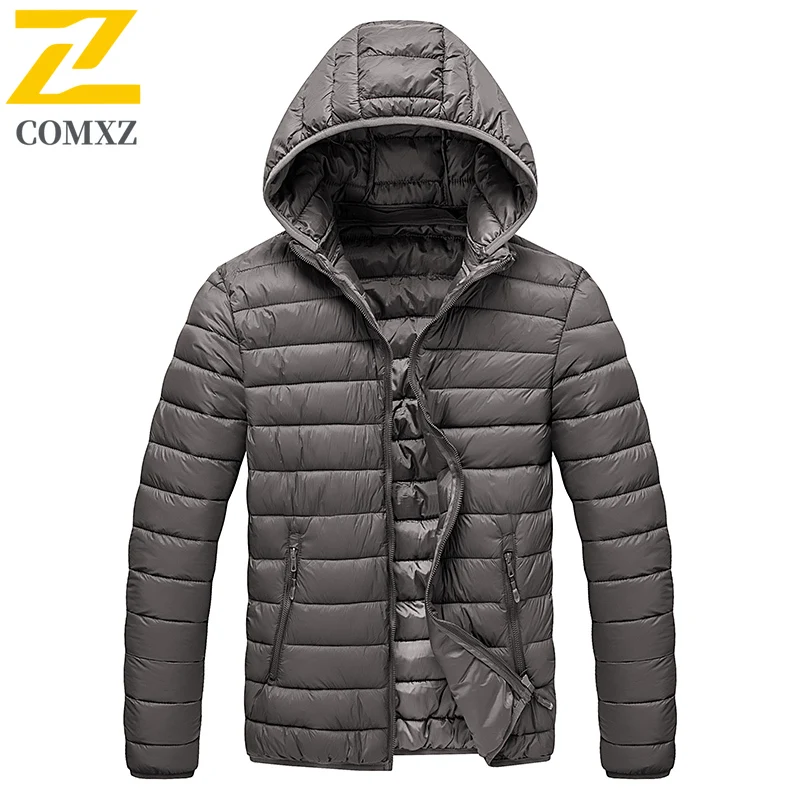 メンズパーカーコート フード付き スリムフィット ビジネスカジュアル 暖かい冬用ジャケット 防風 アウトドア 旅行 スキー 防寒 ショート丈 ダウンジャケット