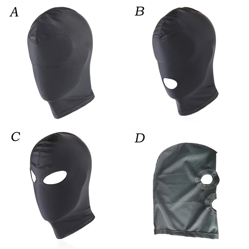 4 Types Mask Harness Bondage Slave Game Fetish Bdsm Restraint Head Hood Sex Toy Cos Mask