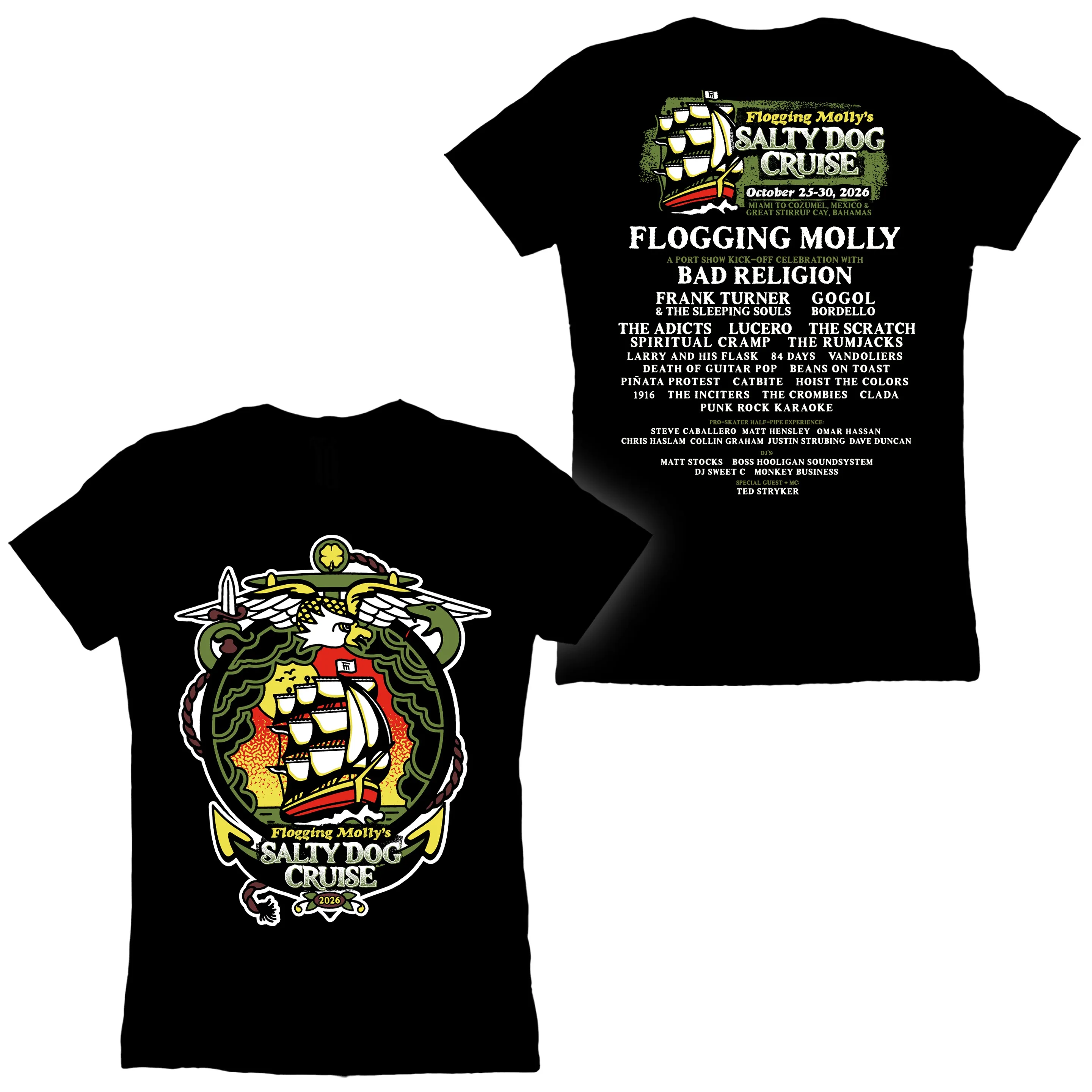 Salty Dog Cruise - Ladies Event T-shirt 2026 T-shirt 2026 Summer Men Women Breathable T-shirt Cotton Streetwear Y2K