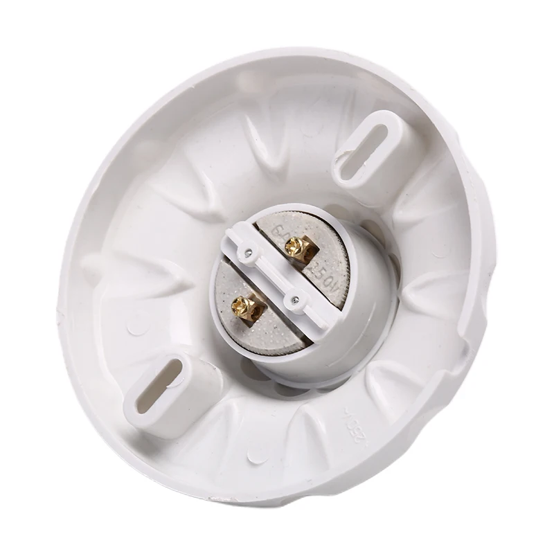 

E27 Ceramics LED Light Bulb Holder Round Socket Base Hanging Lamp Socket Base