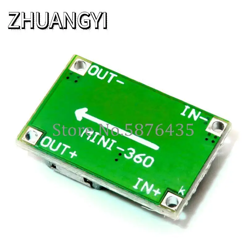 100pcs Mini360 RC Airplane Module Mini 360 DC Buck Converter 2A Step Down Module 4.75V-23V to 1V-17V 17x11x3.8mm LM2596