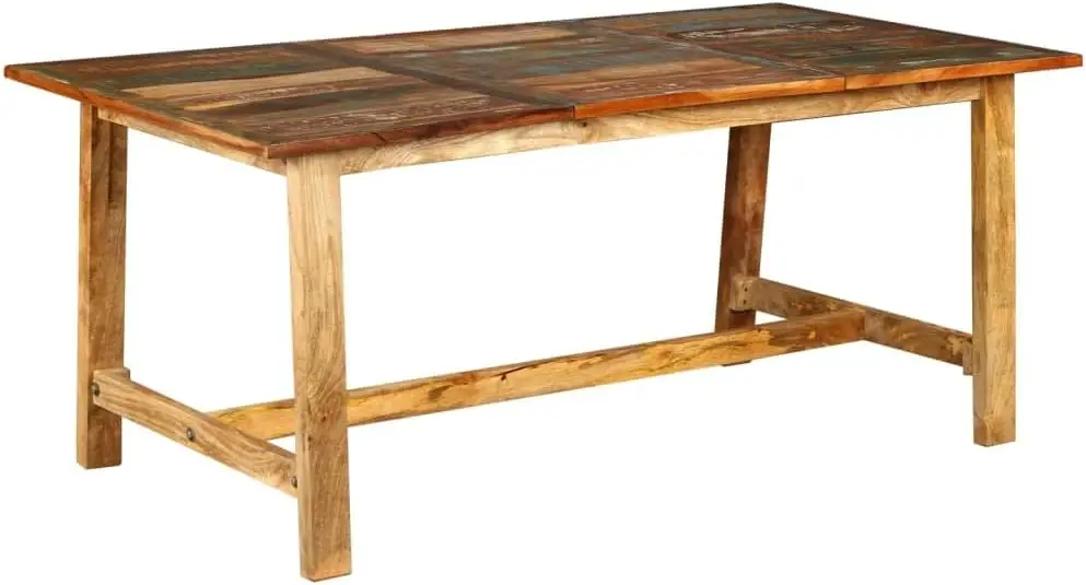 Cocktail Table, Farmhouse Dining Table, Dining Table For Dining Room,Living Room,Small Spaces, Solid Reclaimed Wood 70.9""