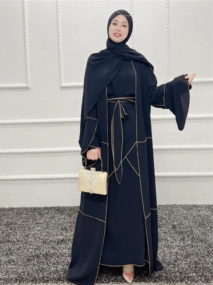 Abaya Dubai Islam Bangladesh musulmano Hijab abito lungo modesto caftani turchia abiti per donna caftano Robe Longue Femme Musulmane