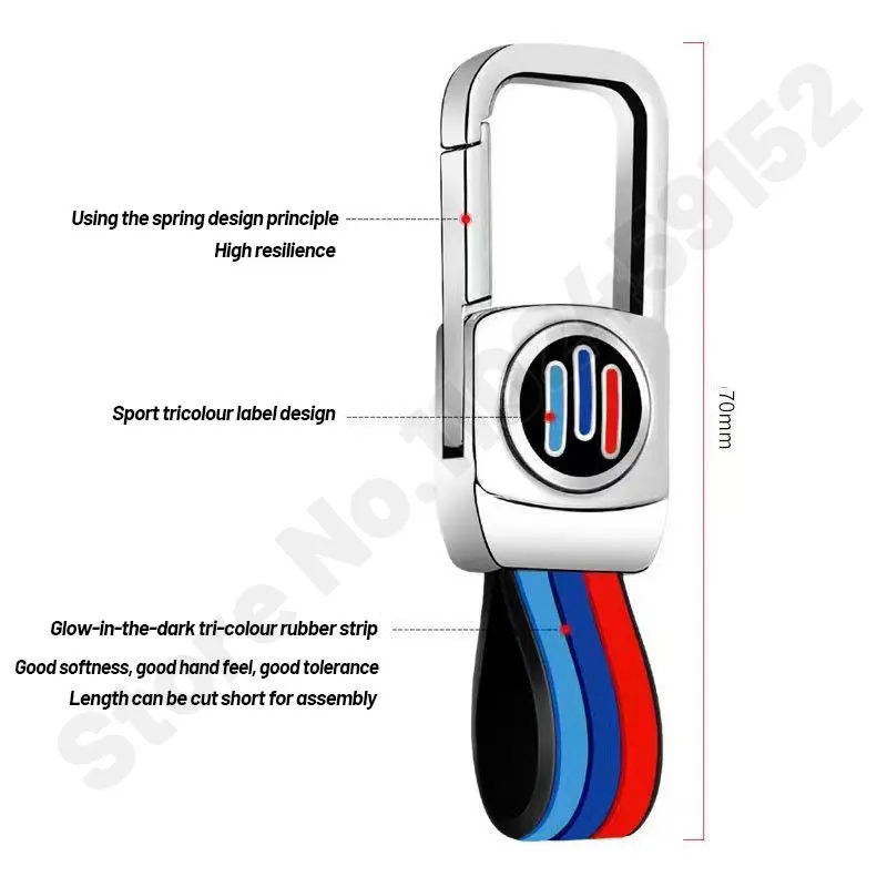 High quality For Haval keychain Tricolor key holder Fashion Stainless steel gift car accessories H6 F7 H9 M6 H5 F5 H7