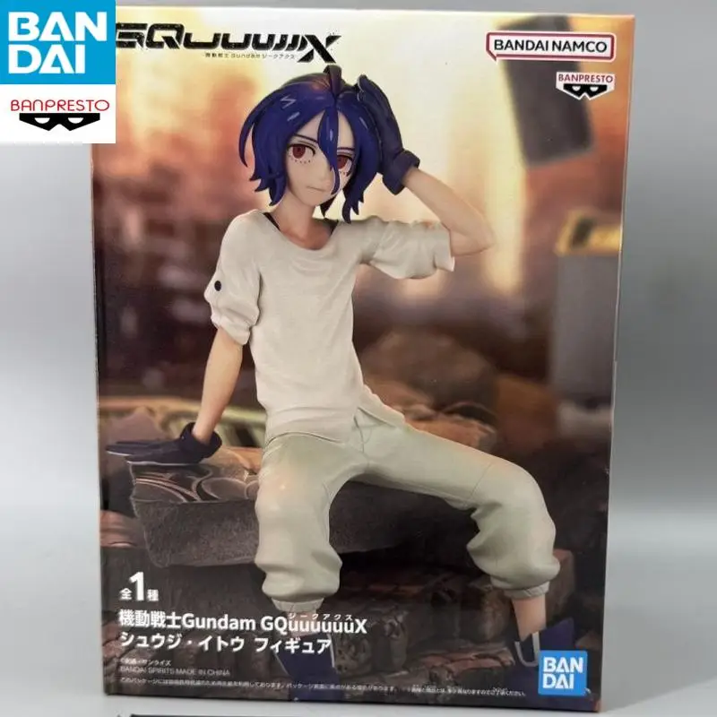 Bandai Namco Banpresto ชุดสูทมือถือกันดั้ม Gquuuuuux Shuji Ito ประมาณ 18 ซม.สต็อกของแท้รูปสะสมตุ๊กตาของเล่น