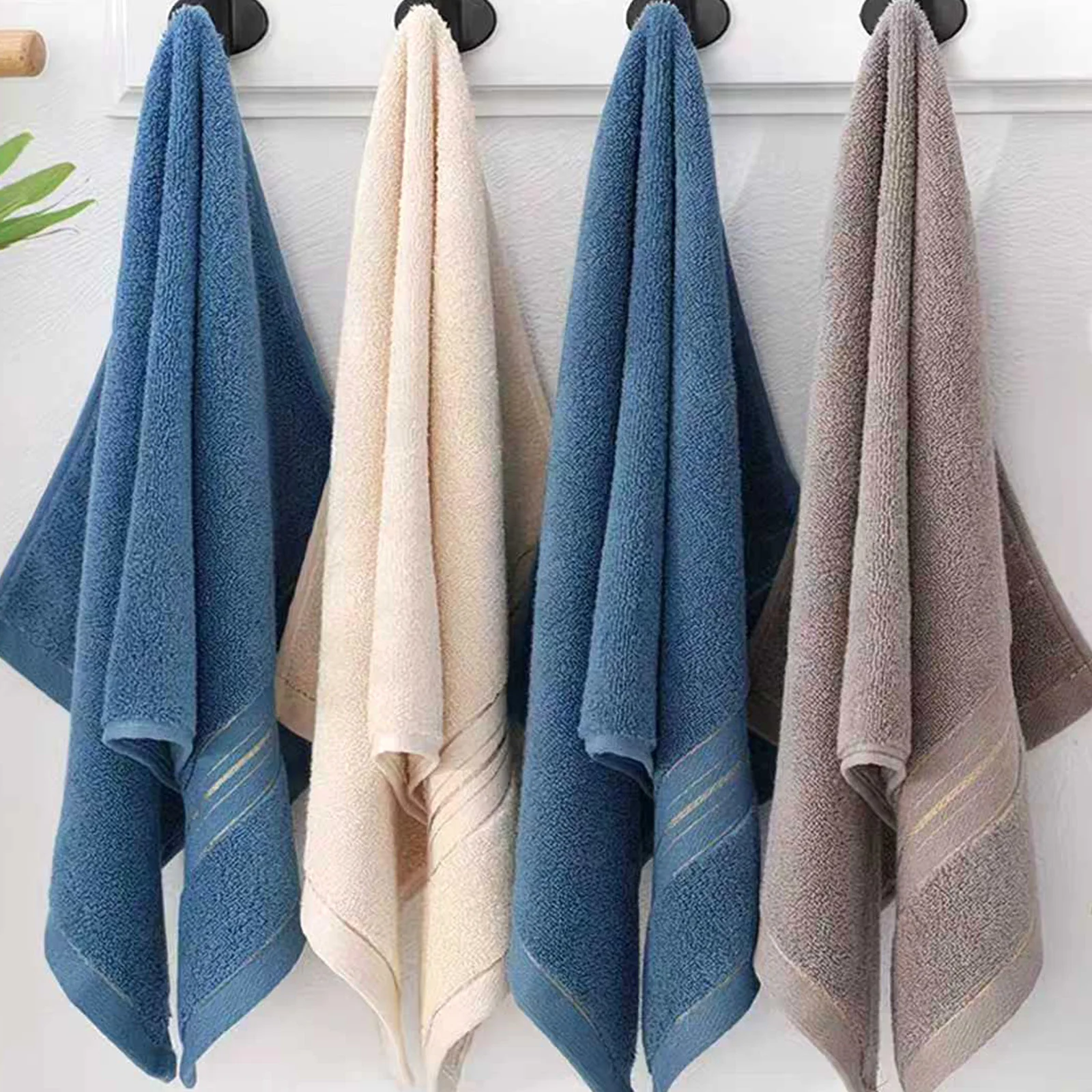 70*140 cm Cotton Thick Bath Towel, Friendly Low-Lint & Super Absorbent Bath Towels for Bathroom, Spa, Gym & Home Use