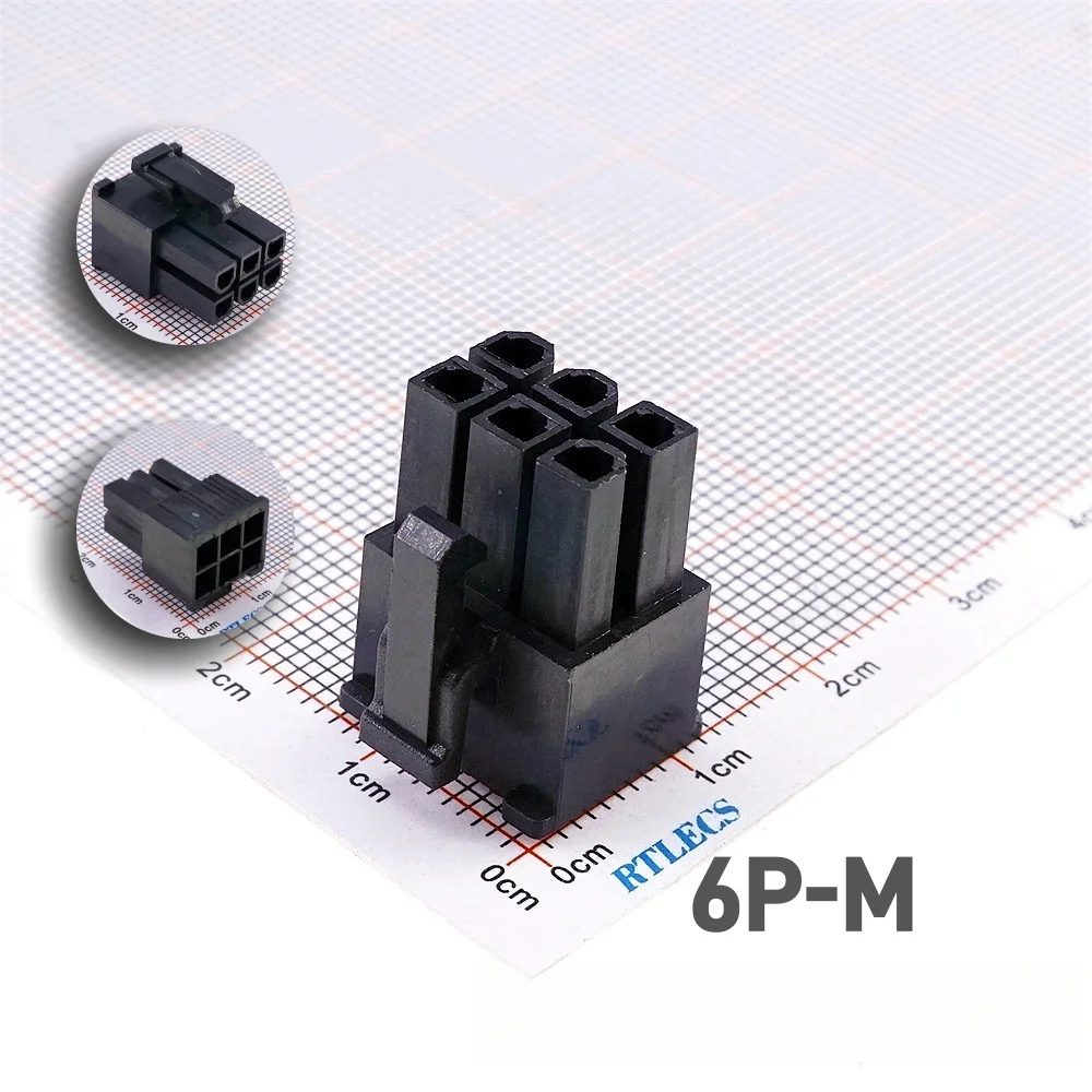 5 Pcs GPU 4.2 mm 6 8 6+2 PIN Receptacle Plug Housing for PCI-E PCIe Graphics Card Video Power Connector Shell