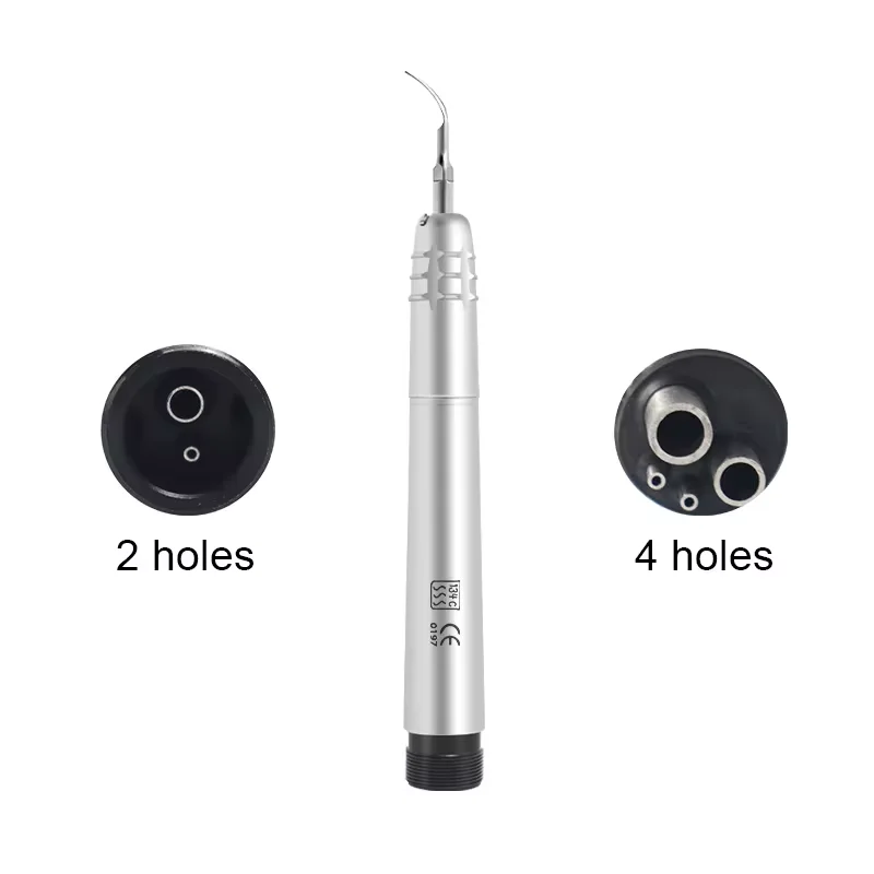 2Holes/4Holes Dental Ultrasonic Air Scaler Handpiece 3Tips Air Scaling Polishin Whitening Cleaner Tools Teeth Dentistry Supplies