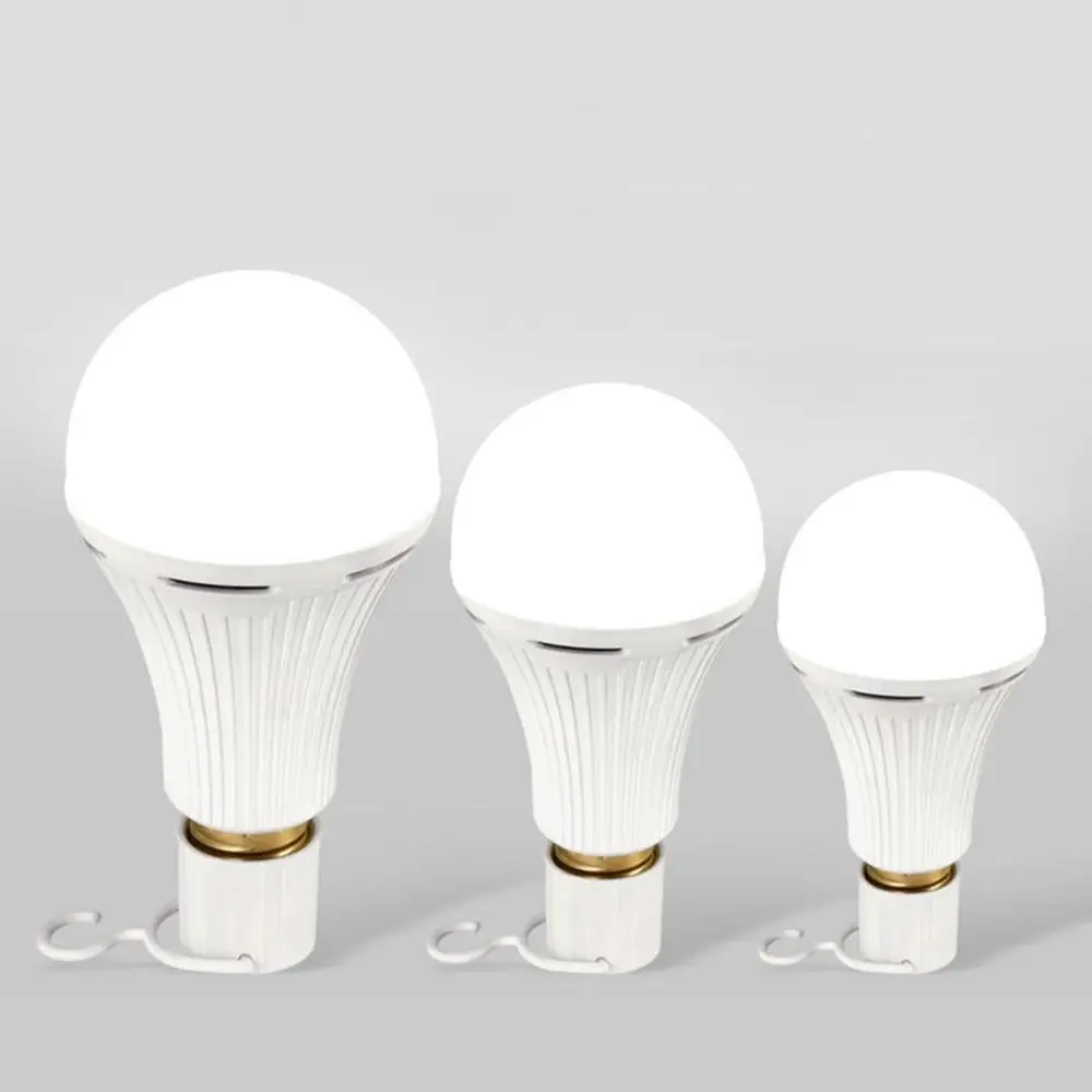 New E27 LED Rechargeable Bulb Light 7W 15W Portable Night Light Flicker-Free Family Camping Bulb Power Failure Emergency