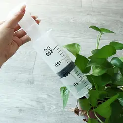 Transparent Large Capacity Syringe Plastic Reusable Measuring Syringe 60/100/200/300/500ML with Scale Pet Feeding Syringe