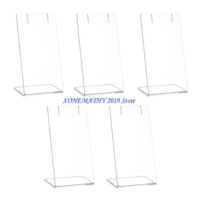 F42F Practical Sturdy Acrylic Covered Earring Holder 5 Pack Jewelry Display Stand Portable for Accessories Daily Use