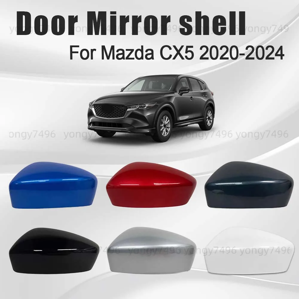

Protective Cover Passionate Red White Black Door Mirror Shell For Mazda CX5 2020 2021 2022 2023 2024 Car Rearview Accessories