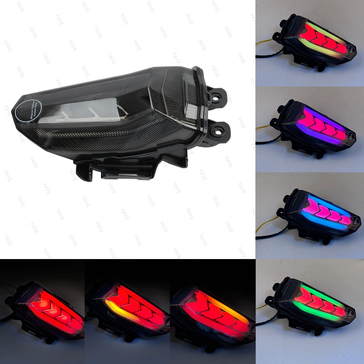 Motorcycle LED Taillight Brake Turn Signal Integrated Tail Lights Fit for Yamaha YZF R125 ABS YZF-R125 2019 2020 2021 2022 2023