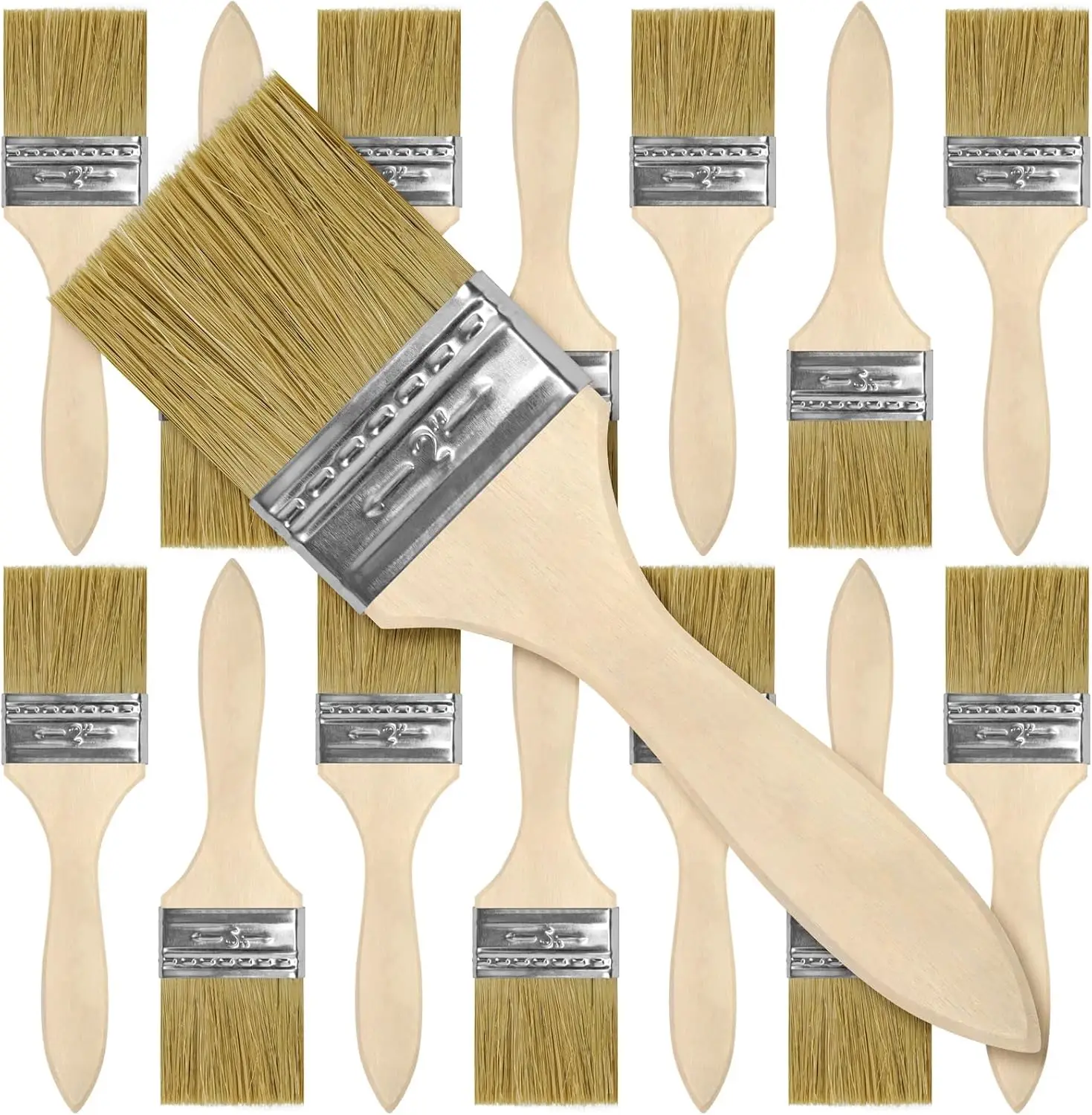 10 Pack 2 Inch Paint Brushes All-Purpose Chip Brush Set Disposable time-saver for messy glue epoxy and resin projects toss after