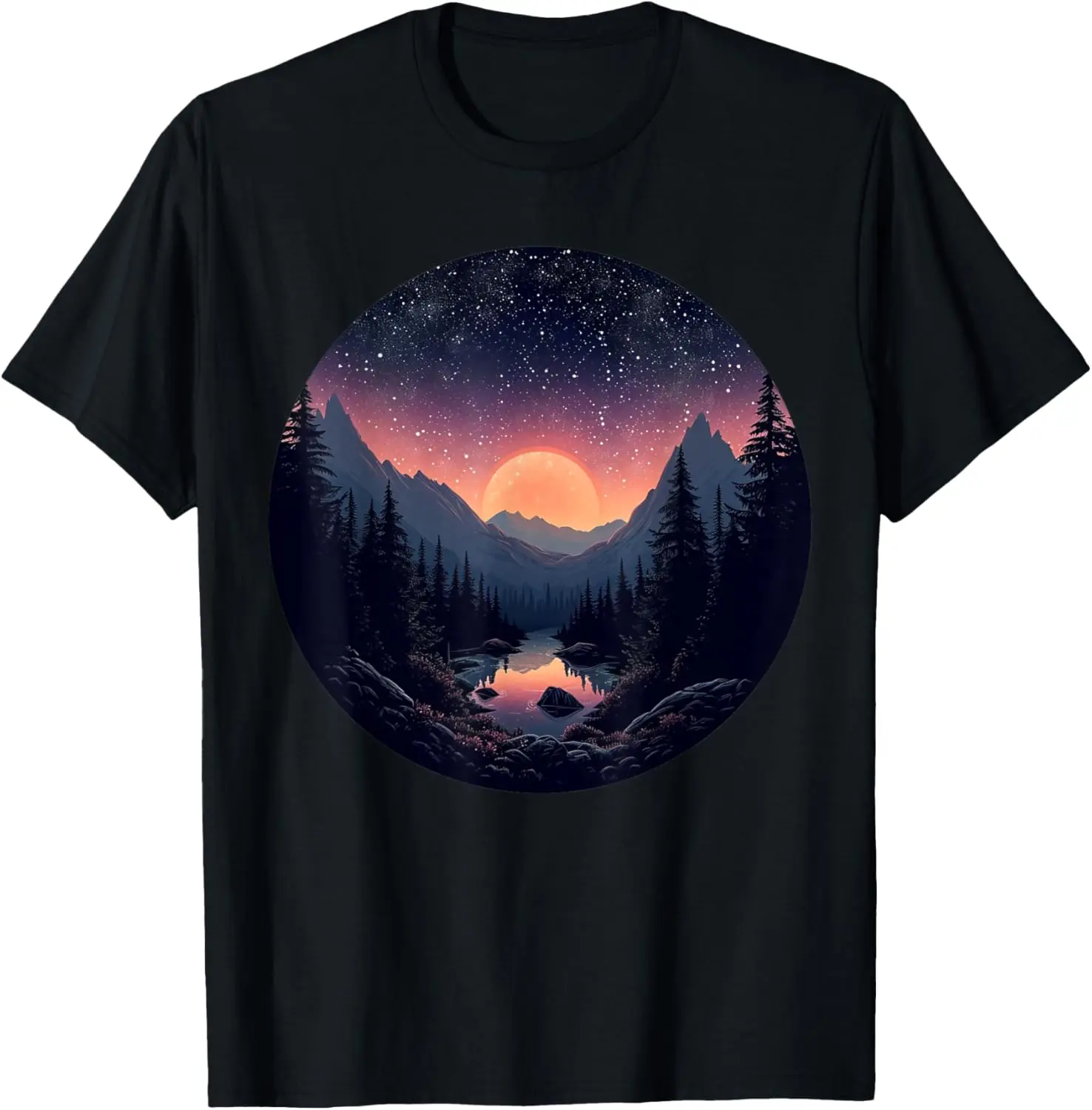 Nature's Canvas Undisturbed Mountain Trails for Men and T-Shirt