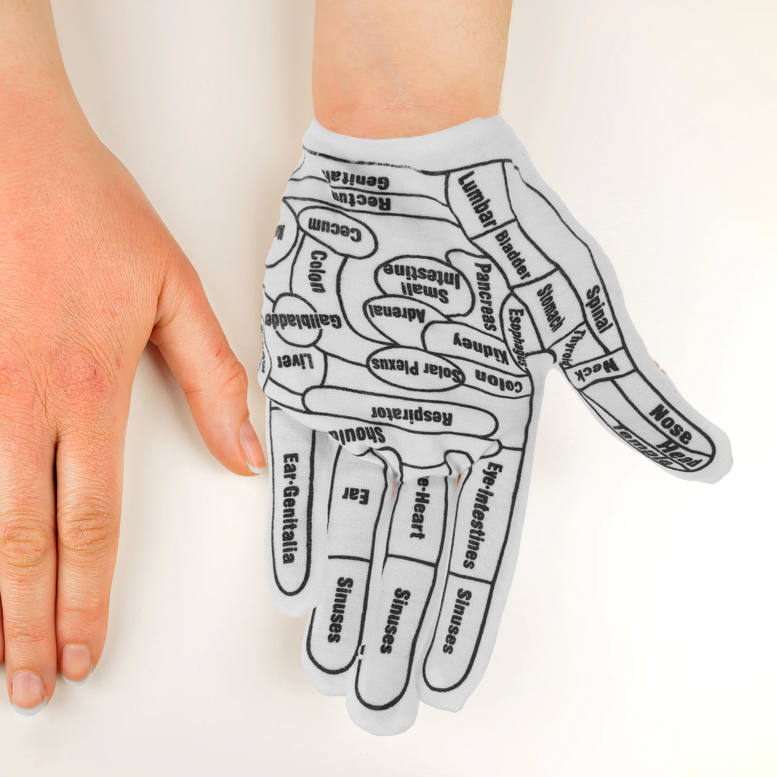 

1Set Hand Massage Gloves Acupressure Reflexology Gloves Finger Palm Massager for Relief Finger Pressure Points