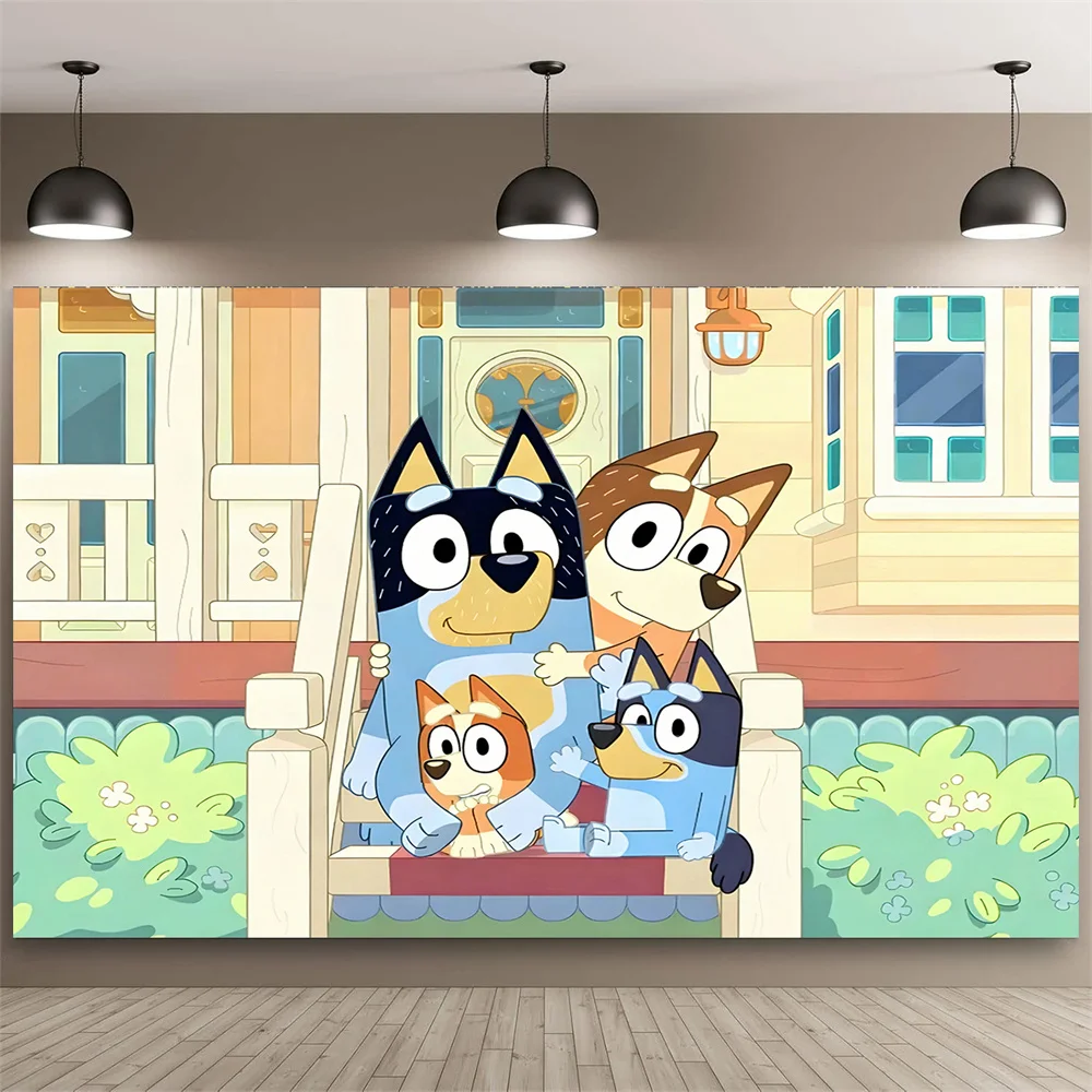 Bluey Family Backdr…
