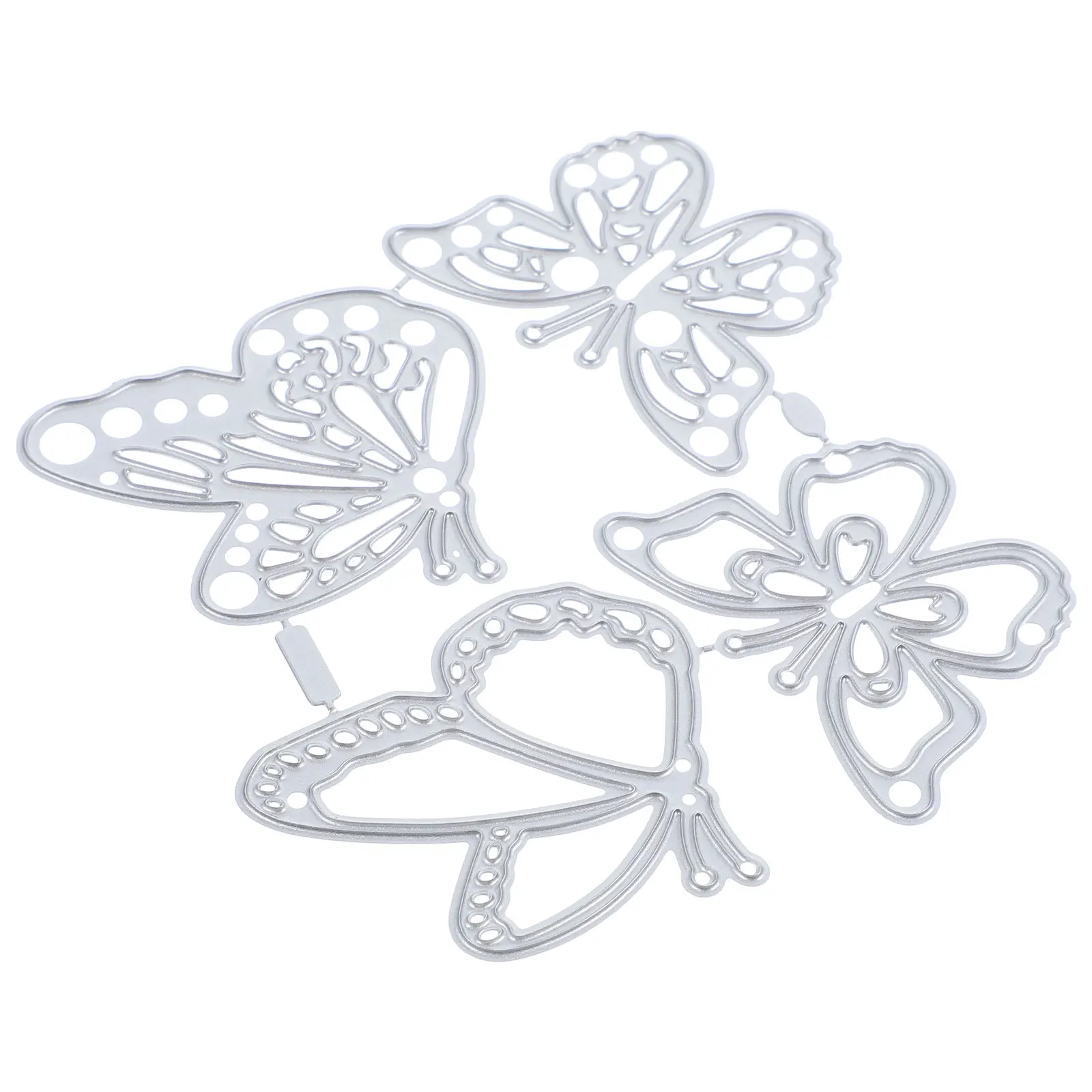 

4pcs Metal Cutting Die Carbon Steel Butterflies Shaped Craft Template For Scrapbooking Diy Greeting Card Party Decorative Paper