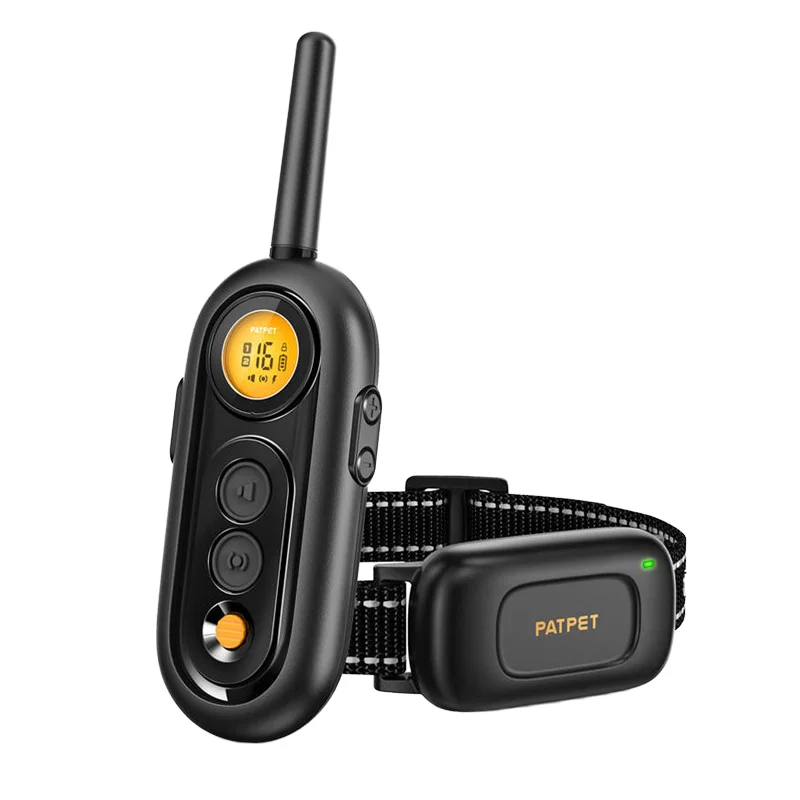 Best Dog Training Shock Collar Electric Rechargeable Safe Remote Beeper Vibration Training Modes Shock Levels Nylon