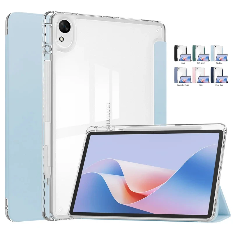 

Funda For Huawei MatePad 11.5S Case with Pen Holder Trifold Acrylic Clear Hard Stand Cover For Huawei MatePad 11.5 11 5 S Case