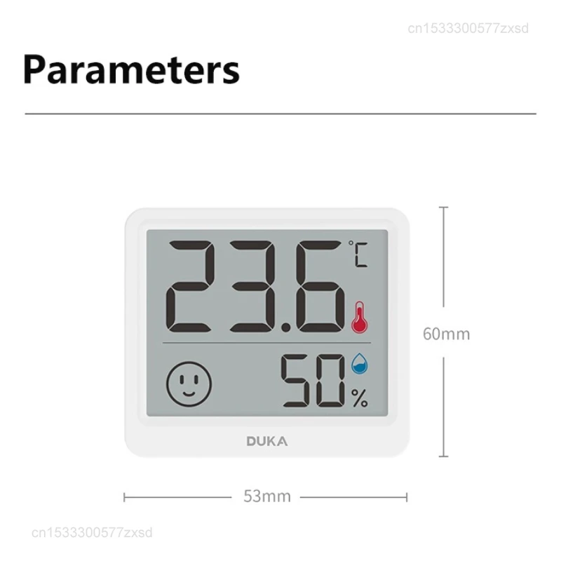 Xiaomi-Capteur météo numérique électronique DUKA Atuman, capteur de température et d\'humidité, type de suspension domestique, LCD intérieur, 2.5