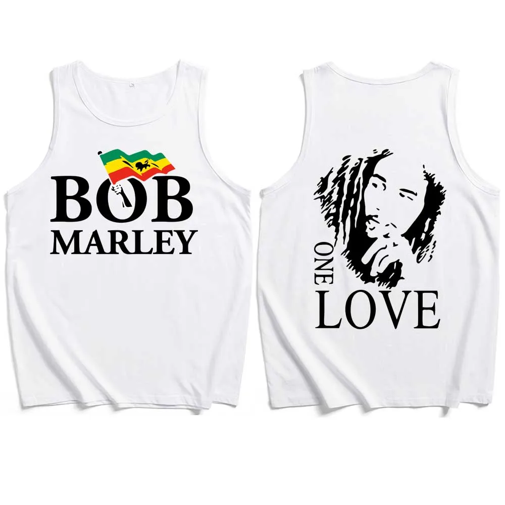 2024 Bob Marley Tank Tops Vest T-Shirt Man Woman Streetwear