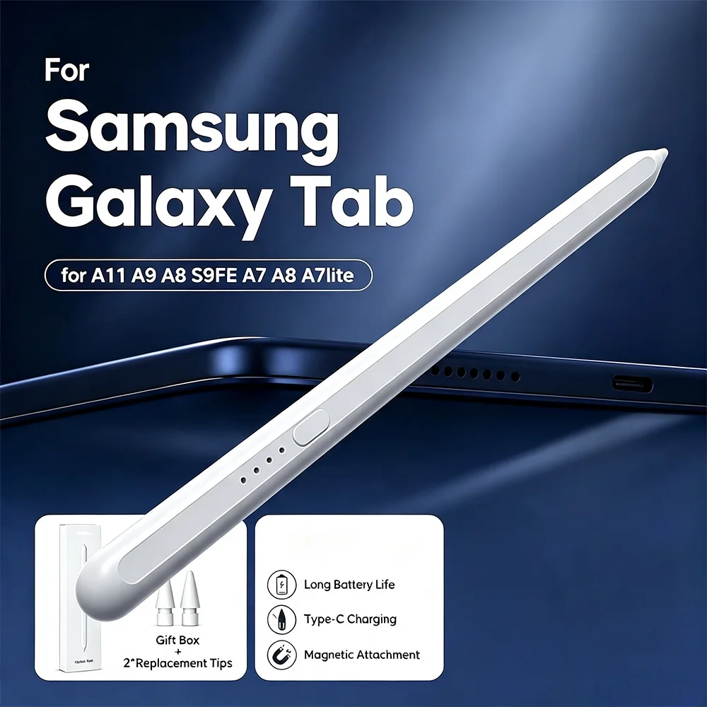 Stylus Pen for Samsung Galaxy Tab A9+ A9 A8 S9FE, Touch Pen for Samsung Tab S7FE S6Lite, Universal Stylus Pencil for Android Tab
