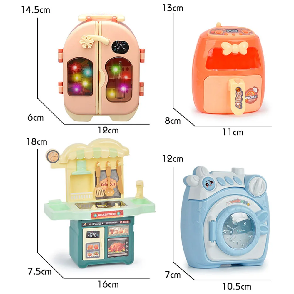 Gesimuleerde wasmachine Mini schattig kinderhuis Grappig speelgoed Kleine huishoudelijke apparaten Leuke cadeaus voor koelkast