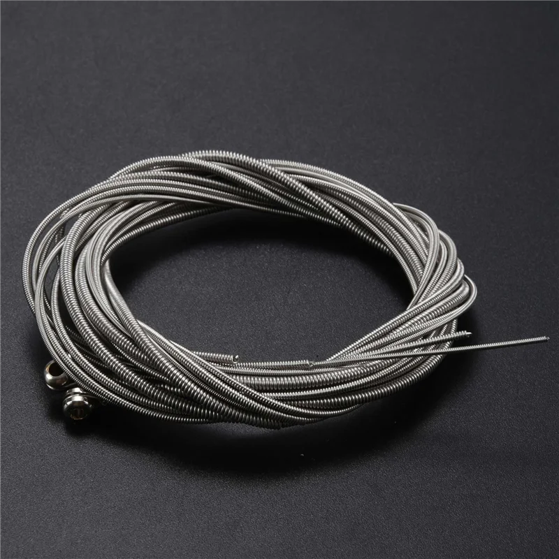 

NALFI-80 Pcs Stainless Steel Bass Strings Bass Guitar Parts Guitar String Silver Plated Gauge Bass Guitar Music Accessories