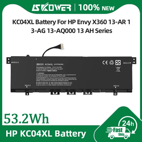 Batería SKOWER KC04XL para HP Envy X360 13-AR 13-AG 13-AQ000 13 AH reemplazar HSTNN-IB8K L08544-1C1