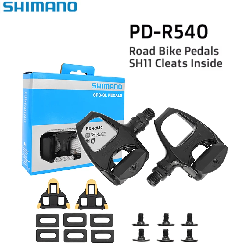 SHIMANO SPD-SL original PD-R540 self-locking road pedal R540 road bicycle pedal with SH11 anti-skid bicycle locking pedal