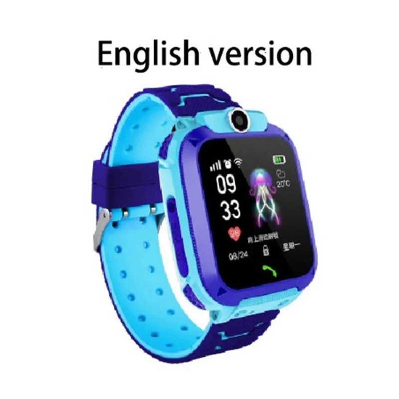 Q12 Children's Smart Watch SOS Phone Watch Smartwatch For Kids With Sim Card Photo Waterproof IP67 Kids Gift For IOS Android