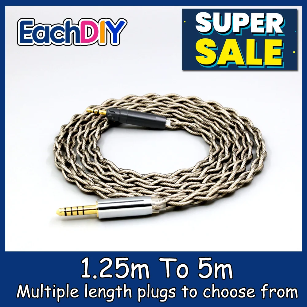 

99% Pure Silver + Graphene Plated Shield Earphone Cable For Ultrasone Performance 820 880 Signature DXP PRO STUDIO LN008689