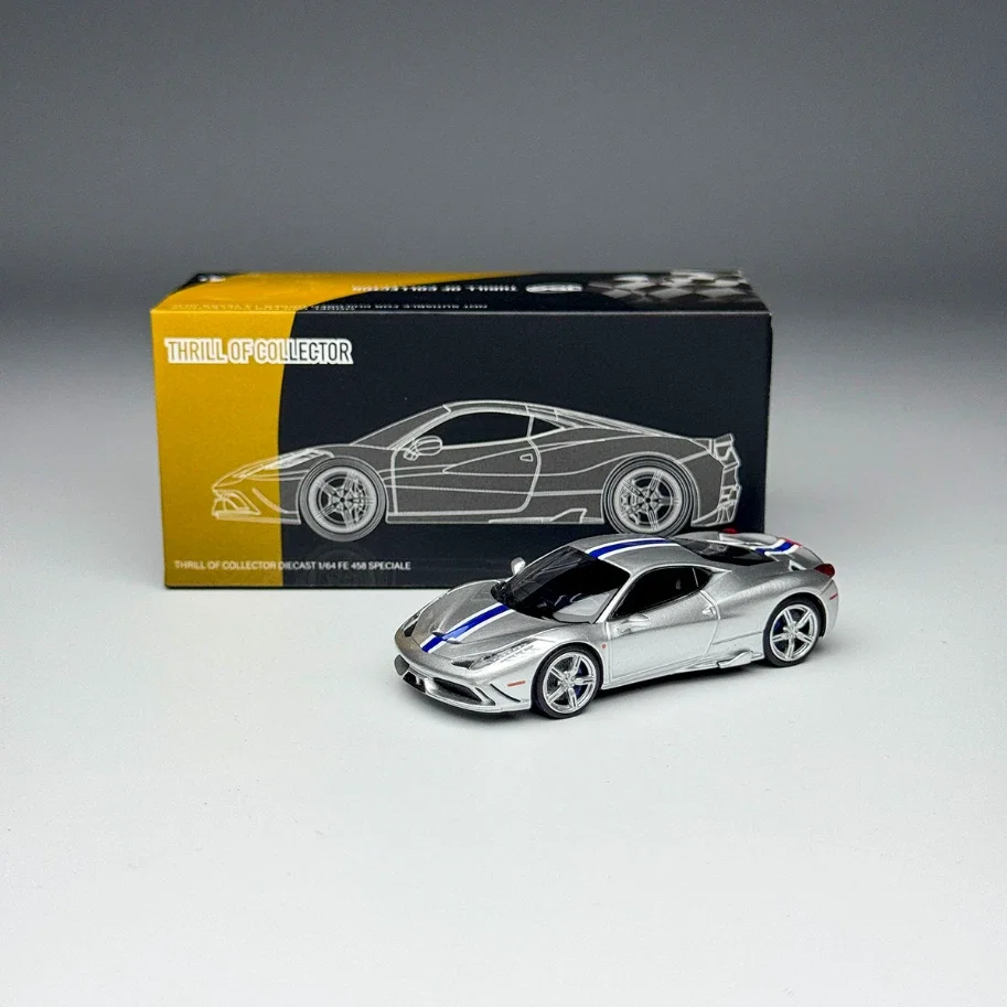 TOC 1/64 Scale FE458 Speciale Racing Sports Car 05 Diecast Alloy Model Car