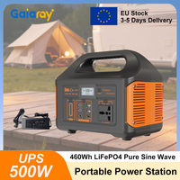 Gaiaray 500W Portable Power Station 460Wh LiFePO4 Solar Generator  220V Charging Station UPS Power Station for Camping Emergency