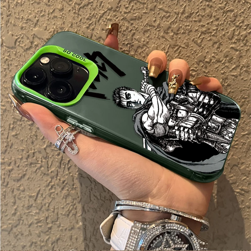 Berserk guts sangue quente anime pc caso de telefone para iphone 17 16 15 14 13 12 11 pro max plus 17 ar 16e x xr xs max capa dura