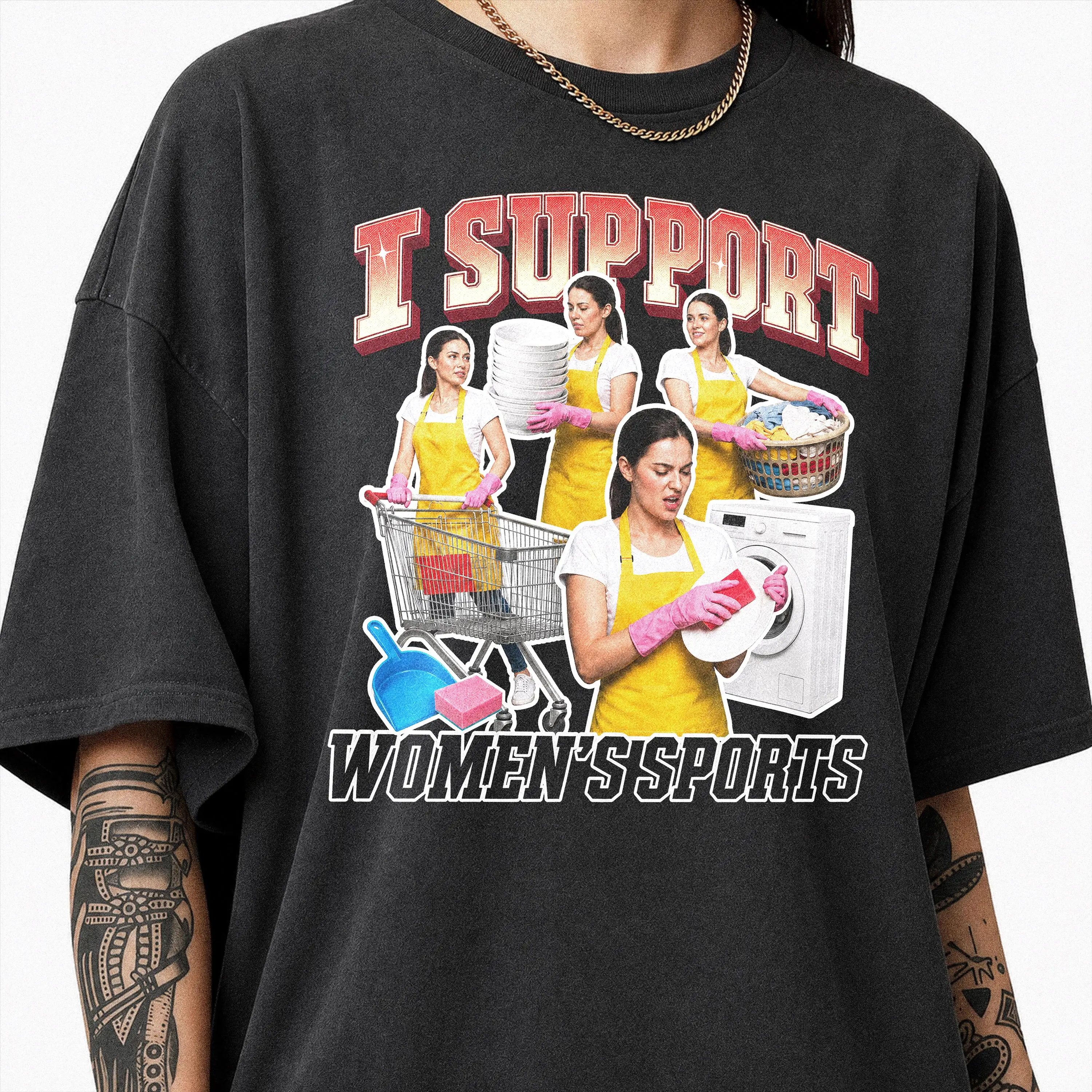 I Support Womens Sports Tee, Embarrassing Shirt, Cringy T Shirts, Shirt, Offensive Shirt Exchange, Rude T Shirt Gag Gift
