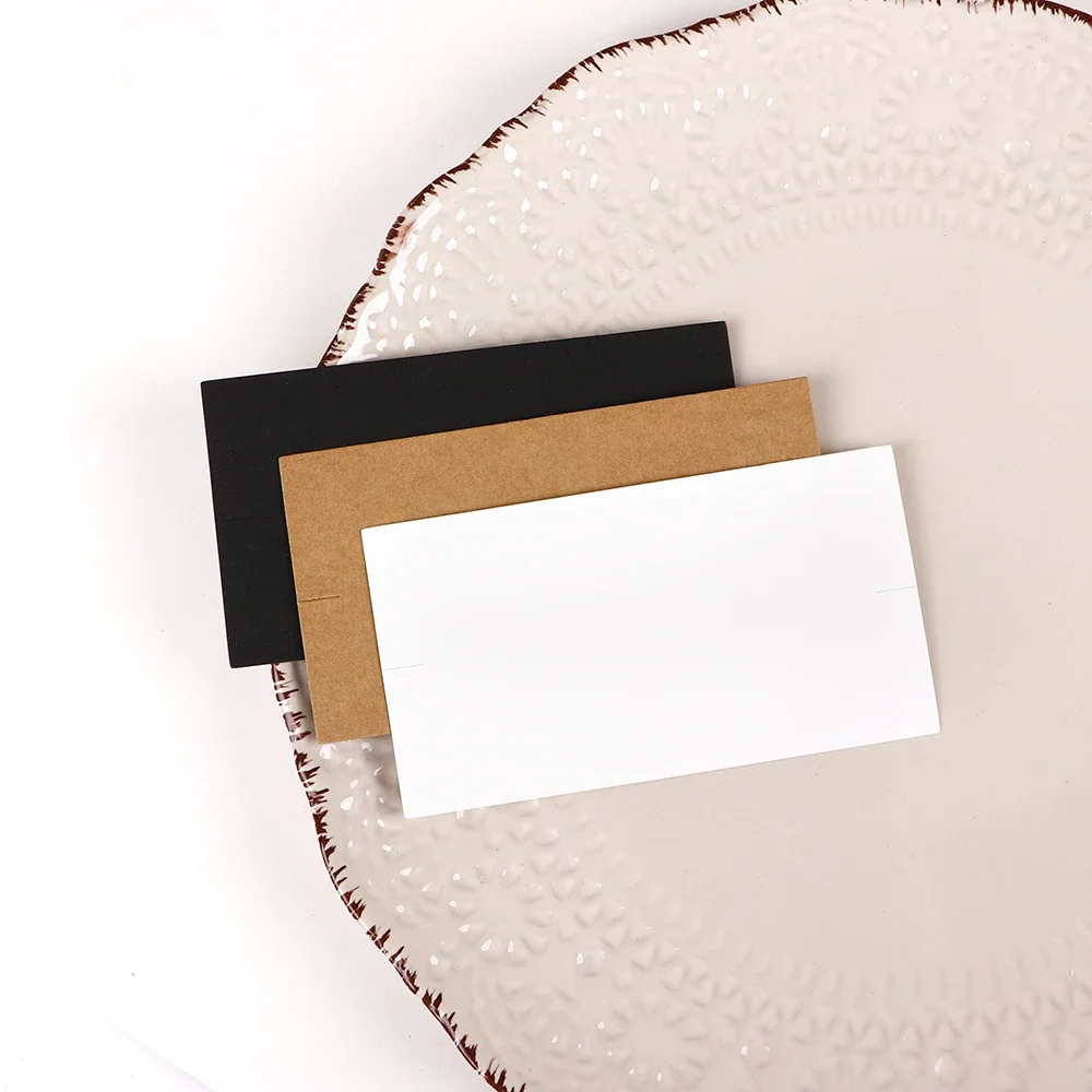 26 Arten 50 Stück Halskette Ohrringe Schmuck Display Kraft papier leere Karte Etikett Großhandel Verpackung handgemachte DIY Zubehör Lieferant – Detail 4
