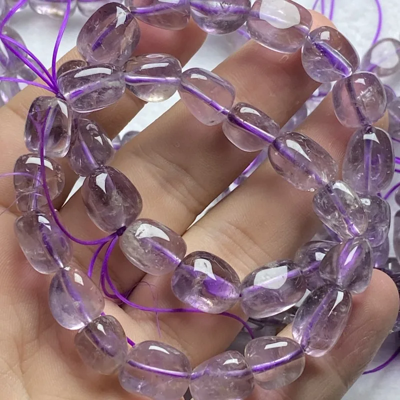 Nine Purple Hot-Selling Natural Amethyst Candy DIY Bracelet with Shape Accessories