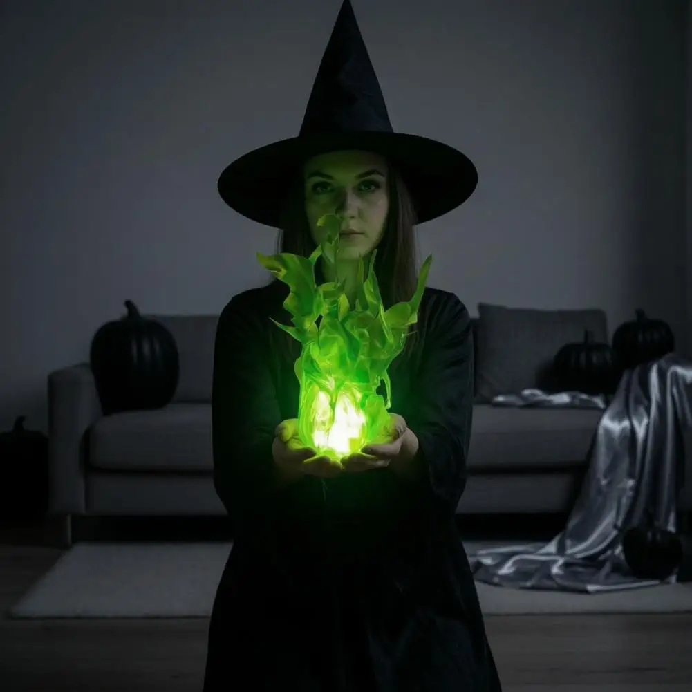 Glowing Flame Effect Toy Lightweight Fireball Prop Floating Fireball Prop Led Glowing Flame Handheld Light Battery Powered