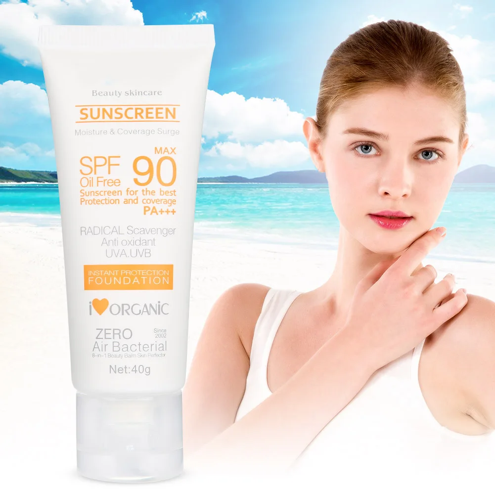 40ML Whiten Cream Waterproof Long Lasting Face Body Skin SPF50+ Sunscreen Sunscreen Outdoor Indoor Summer Face Body