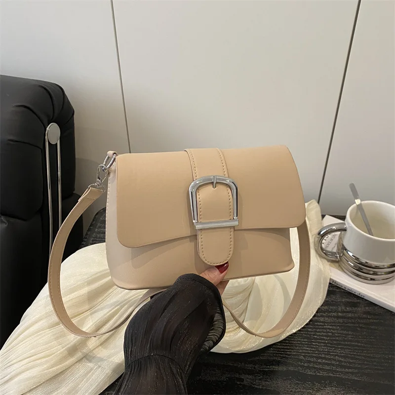 

2025 Fall New Belt Clip Bag - Crossbody/Shoulder Purse, Retro Square Bag with Detachable Strap, Minimalist Organizer for Women