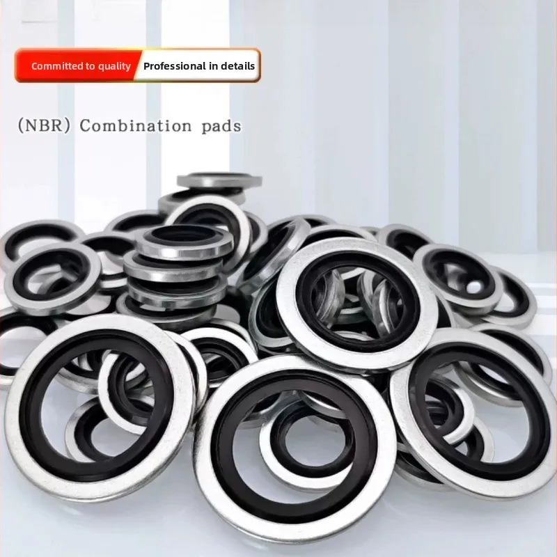 40/100/300PCS Bonded Seal Washers Zinc Plating Sealing Ring Gasket for Sump Plugs Oil M6 M8 M10 M12 M14 M16 M18 M20 M22 M30 Ring