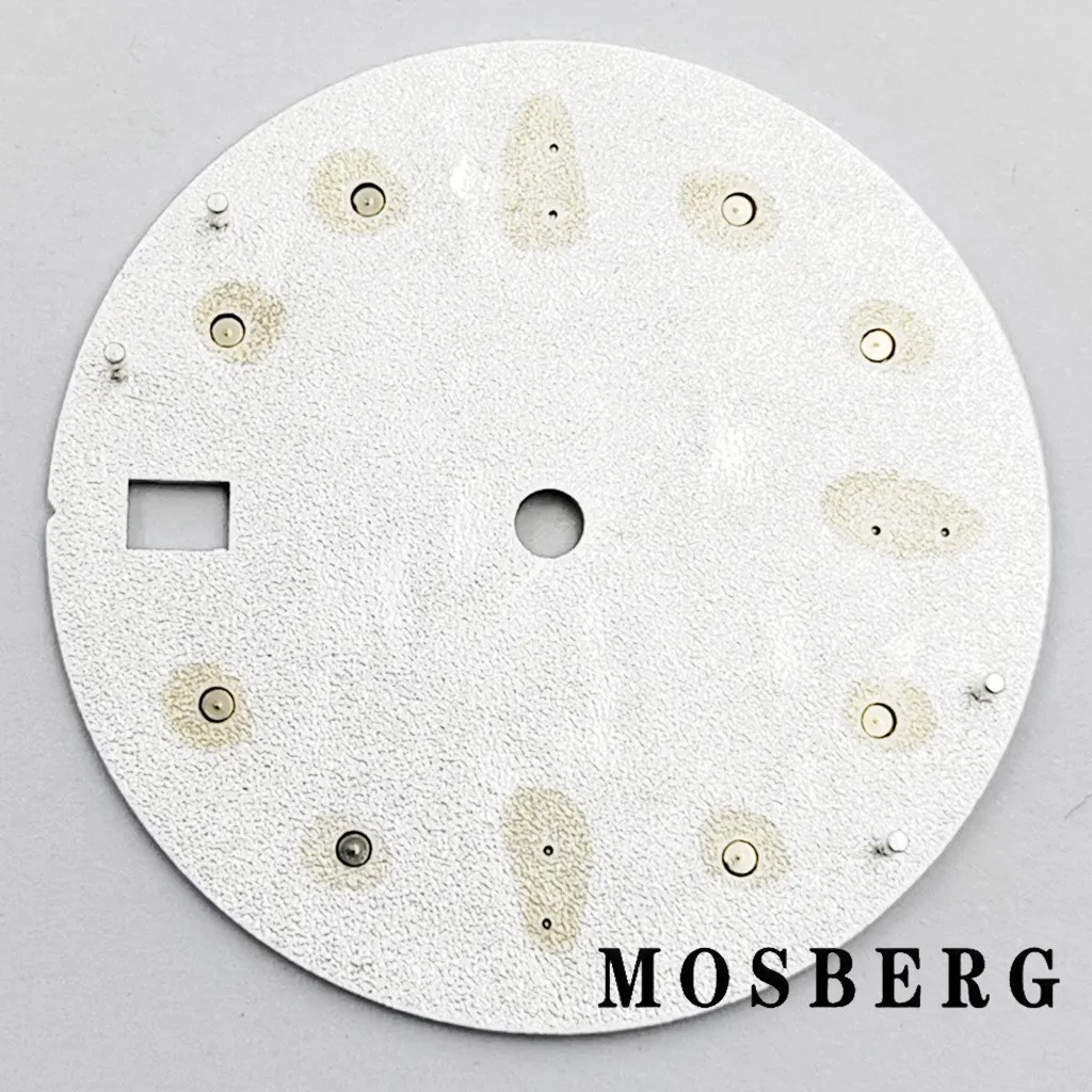 قرص ساعة 28.5 ملم لـ NH34 NH35 NH35A مع نافذة التاريخ وجوه ساعة مضيئة تناسب الساعة 3.0 3.8 حركة أوتوماتيكية