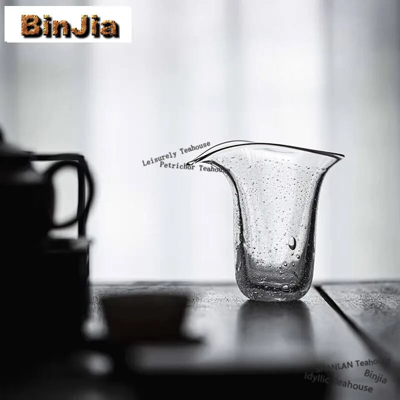 170ml Bubble Glass Fair Cup Household Handmade Tea Pitcher Creative Cha Hai Fragrance Justice Cup Oolong Tea Cafes Accessories