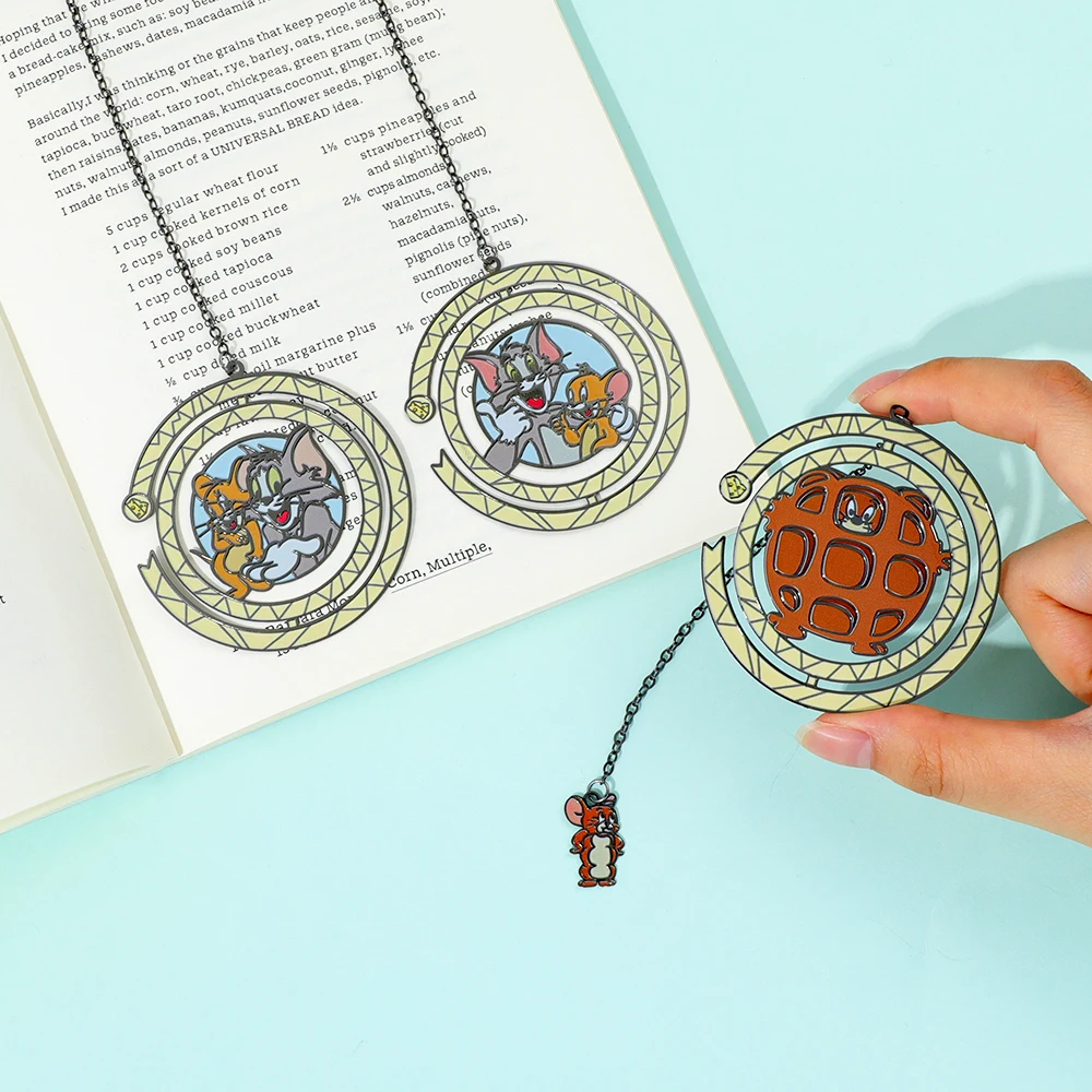 Tom und Jerry Metall-Lesezeichen, Anime-Fans, Buchseitenmarker, Weihnachtsgeschenk für beste Schwester, Thanksgiving-Geschenk