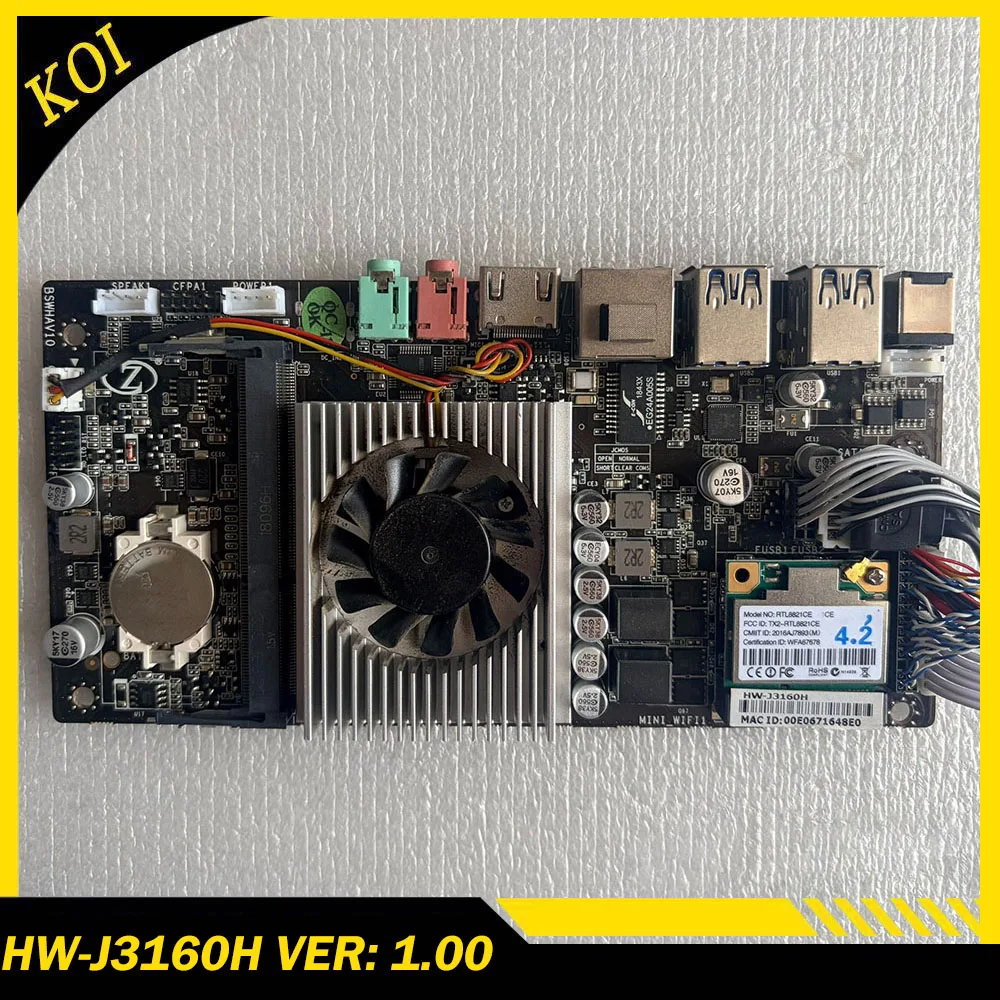 highly reliable industrial computer integrated board HW-J3160H VER: 1.00