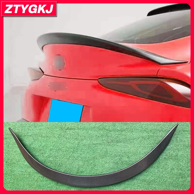 A Style Carbon Fiber Material Trunk Wing Rear Spoiler For Toyota Supra A90 A91 Tuning 2019 Up